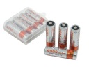 4X BATÉRIE R6 AA 4900 MAH BATÉRIE + Púzdro