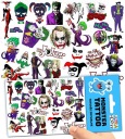 UMÝVAJÚCE DOČASNÉ TETOVANIE PRE DETI DETSKÝ JOKER ORIGINÁLNE DIZAJNY