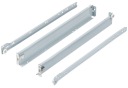 METALBOX nízka zásuvka V-54 mm L-450 mm sivá RAL9006 AMIX