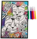 GLITROVÁ OBRAZOVÁ Omaľovánka KREATÍVNA Omaľovánka + VÝLETY VZORY 17x25 CM
