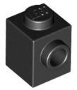 LEGO 1X1 S RIPOM ČIERNA Č