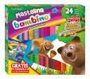 BAMBINO PLASTELINA 24 FARIEB 2 GLITRE + podložka