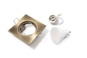 SET HALOGENOVÉHO SVETLA, MOSADZ + LED 5W + GU10