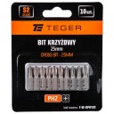 Krížové bity Philips PH2 25mm, sada 10 ks. Teger