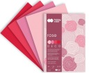 BLOK FAREBNÝ PAPIER A4 odtiene červenej a ružovej na scrapbooking