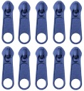 Kovový posúvač pre 3 mm špirálový páskový strojový posúvač NAVY 10 ks.