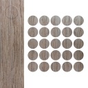 Čiapky na nábytok samolepiace WENGE fi 14mm 25ks Materiál Melamín