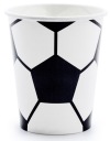 Papierové poháre Ventilátor FUTBAL Futbalová narodeninová párty 260ml 6 ks.