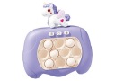 Senzorická hra Unicorn Pop It Svetlá na batérie znie fialové