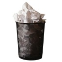 Kancelársky kovový odpadkový kôš, sieťka, 19l, ČIERNA