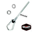 Hojdací hák s karabínou M10x250