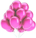 Metalické balóny RUŽOVÉ 12 ks FUCHSIA VEĽKÉ 30 CM