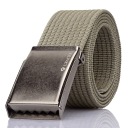 Pánsky WEBBING opasok pre NOHAVICE 135cm, Nikel dlhý