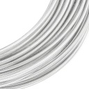 Lanové oceľové lano v povlaku Lagging PVC povlak 1/2mm 1x19 CLEAR 5mb