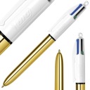 BIC 4COLORS SHINE GOLD AUTOMATIC GALLPEN 4 COLORS SCHOOL 4V1 GOLD