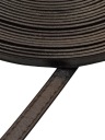 Kožený remienok na tašku na topánky, 8 mm / 100 cm, tmavo hnedá