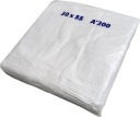 HDPE nákupné tašky, jednorazové biele tašky, 30x55cm, 200 ks, pevné, 6kg