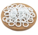 LYCRA HAIR RIBBERS MALÉ 2 cm BIELE 50 KS