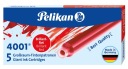 Pelikan dlhé perá, 5 ks červené 310