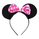 ČELENKA S MAŠĽOU, UŠI MICKEY MINNIE MOUSE, SVETLO RUŽOVÉ