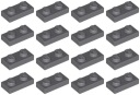 LEGO PLATE 3023 1x2 tmavosivá NOVINKA (6g) 16 ks.