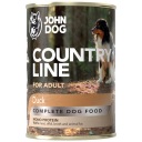 John Dog Country Line Mokré krmivo pre psov kačica 400 g