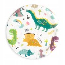 Dinosaurus narodeninové papierové taniere 18 cm 6 ks.