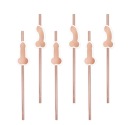 Slamky na penis na sliepku rosegold 8 ks.