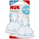 Nuk cumlík pre KASZKA Flow Control 6-18m First Choice+ 2 kusy