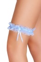 Modrý podväzok JULIMEX s tylovou mašličkou