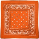 Bandana oranžová šatka do vlasov bandana paisley badnanka bandana