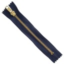 KOVOVÝ Zips 16cm NÁMORNÍCKA MODRÁ