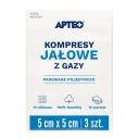 Sterilné gázové obklady 5 cm x 5 cm APTEO 3 kusy