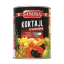 Sandra Tropický koktail v sirupe 580 ml