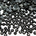 Termokryštály Sklenené kubické zirkóny čierne 4mm 1000 ks