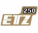 BOČNÁ KRYTNÁ NÁLEPKA MZ ETZ 250 ZLAT