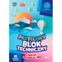 Technický blok Astra, 10 pastelových listov, A4
