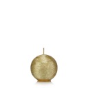 Guľová sviečka COCOON 6 cm, farba ZLATÁ