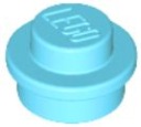 LEGO 1X1 okrúhle MEDIUM AZURE Č. 4073 - 4 KS