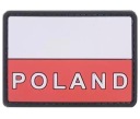 3D PATCH POLISH FLAG nápis POLAND GF CORP