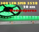 LED pás 3528 zelený (20cm) / 1668