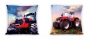 Obojstranná bavlnená obliečka na vankúš 40x40 Tractor Red