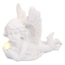 Dekorácia anjel s LED osvetlením, 12 cm