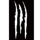 Vinylová nálepka na kapotu FENDER MONSTER CLAWS 22 x 6,5cm