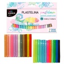 DERFORM SCHOOL Plastelína KIDEA PASTEL 24 FARIEB, MÄKKÉ A ELASTICKÉ