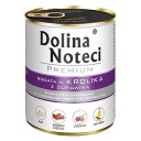 DOLINA NOTECI Premium bohaté na králik s brusnicami Mokré krmivo pre psov 800g