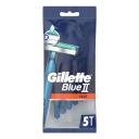 Gillette Blue II Plus taška na holiace strojčeky 5 kusov