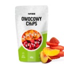 OVOCNÉ CHIPS Broskyňa - Jahoda 40g HiFOOD ZDRAVÁ SNACK 12m+