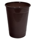 JEDNORÁZOVÝ PLASTOVÝ POHÁR HNEDÝ 200ML 100 ks