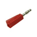 Banánová zátka 4mm spájkovaná 19A 60V červená 1.107.R / 11373